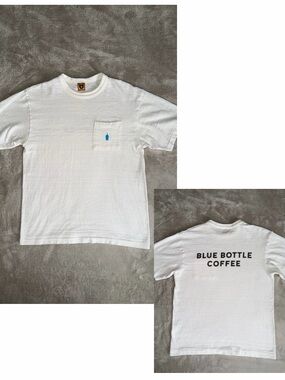 Human Made x Blue Bottle Coffee White Pocket T-shirt Men’s Medium Made In Japan
